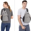 MOSISO Sling Backpack, Multipurpose Crossbody Shoulder Bag Travel Hiking Daypack - Image 5