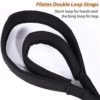 TOBWOLF 2PCS Pilates Double Loop Straps for Reformer, Feet Fitness Equipment Straps, Double Padded D-Ring Loops, Yoga Double Loop Straps Handle Straps, Pilates Reformer Accessories for Home and Gym - Image 2
