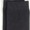 COTTON DAY Women's Soft Combed Cotton Knee High Long Socks Black White Grey Navy 3 Pack - Image 4