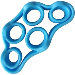 Finger Stretcher Durable 5 Loop Band - Physical Therapy Hand Exerciser Builds Strength, Grip, and Dexterity Which Helps Recovery from Fractures, Carpal Tunnel, Guitar, Piano, and Typing Muscle Tension