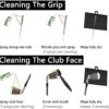 FINGER TEN Golf Club Cleaner Spray Bottle Polish Cleaning Solution Polishing Kit, Iron Wood Grip Cleaner Rust Remover with Towel - Image 4