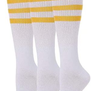 Leotruny 3 Pairs Over the Calf Tube Socks