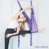 HONGYIFEI2021 Yoga Hammock Assist Trainer Sports Door Mount Yoga Hammock Home Flexibility Gym Fitness Portable Inversion Back Bend Stretch Strap Dance Aerial Yoga Hammock (Color : A) - Image 3