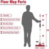 Sturdy Spray Mops for Floor Cleaning Microfiber Spray Mop and Dust Mop for Floor Cleaning Microfiber Mops Hardwood Floor Flat Head Mop - Image 7
