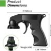 2 Pack Aerosol Spray Trigger Handle Spray Can Grip Handle Spray Paint Gun Reusable Universal Spray Handle Grip Full Hand Grip for Spray Paint Adhesive Lubricant (Black) - Image 2