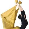 Anti-Gravity Yoga Hammock Fabric Yoga Flying Swing Aerial Traction Device Hammock Equipment for Pilates Body Shaping (Color : Gold) - Image 2