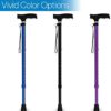 RMS Walking Cane - Adjustable Walking Stick - Lightweight Aluminum Offset Cane with Ergonomic Handle and Wrist Strap - Ideal Daily Living Aid for Limited Mobility (Blue) - Image 7