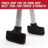 GD IRON GRIP Hand Grip Strengthener (Grip Strength Trainer) Premium Forearm Strengthener (EXT.90 - 55~198lbs, With Handle Extensions and Pinch Grip Set) Adjustable Hand Gripper for Grip Strength - Image 2