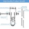 Heavy Duty Swing Hangers Suspension Hooks 1000 LB Capacity, 360° Rotate Swing Hooks w/ 4 Screw for Playground Porch Yoga Seat Hammock Chair Sandbag Swing Sets Indoor Outdoor - Image 2