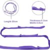 MJIYA Yoga Stretch Exercise Strap with 10 Flexible Loops Thicken Exercise Band Gravity Fitness Stretching Strap Physical Therapist Recommended Exercises and Pilates Workouts - Image 5