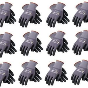MaxiFlex Ultimate ATG 34-874 LARGE / 34-874 Seamless Knit Nylon/Lycra Glove with Nitrile Coated icro-Foam Grip on Palm and Fingers (12 PACK)
