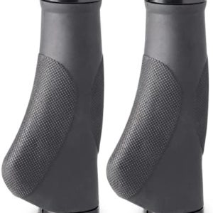 Bikeroo Bike Grips for Handlebar - Non-Slip, Comfortable, Rubber Bike Handle Grips for Outdoor Use - Dirt, Road, Mountain Bicycle Grips (130mm)﻿