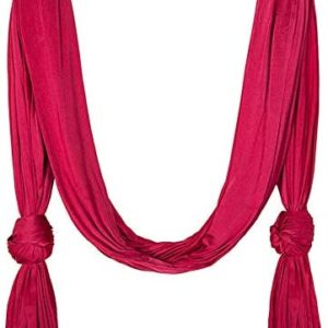FARUTA Aerial Yoga Hammock - Premium Aerial Silk Yoga Swing Antigravity Yoga, Inversion Exercises, Improved Flexibility & Core Strength - Extension Straps,Carabiners Included (Color : Burgundy)