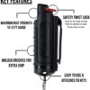 Police Magnum Keychain Pepper Spray Self Defense Belt Clip Holder - 1 Pack Tactical Maximum Strength OC with Dye - Small Case Safety Key Chain for Women & Men - Made in The USA - Image 2
