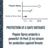 SABRE Advanced Pepper Spray, 3-in-1 Formula Contains Maximum Strength Pepper Spray, CS Military Tear Gas and UV Marking Dye, Compact Belt Clip for Easy Carry and Fast Access, 25 Bursts, 10-Foot Range - Image 6