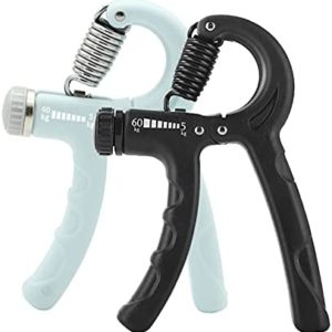 Grip Strength Trainer (2-piece), Grip Strength, Grip Strength Intensifier Resistance Adjustable 11-132 lbs (5-60kg), Hand Exerciser with Anti-slip Grip Strength, Perfect for Muscle Exercise and Injury Recovery of Musicians, Athletes and Programmers