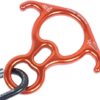 ProClimb 40kN Fall Rescue Big 8 Aluminum Descender with Bent-Ears Rappelling Gear Belay Device (Orange) - Image 6