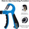 Blue Grip Strength Trainer. Hand Grip, Finger and Forearm Strengthener, With Counter and Adjustable Resistance 10-130 lbs. Great For Rehabilitation and For Musicians, Rock Climbers, Golfers, Baseball Players and Other Athletes. - Image 4