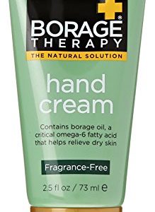 ShiKai - Borage Therapy Plant-Based Hand Cream, Soothing & Moisturizing Relief For Dry, Red and Itchy Skin, Non-Greasy, Sensitive Skin Friendly (Fragrance-Free, 2.5 Ounces), (40222)