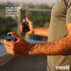 Capelli Sport Hand Grips, Finger Exerciser with Foam Padded Handles, Medium/Heavy Tension, Black, Pack of 2 - Image 3