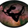 Aerial Hoop Lyra Circus Flow Arts Aerialist - Dark Galaxy PopSockets PopGrip: Swappable Grip for Phones & Tablets - Image 2