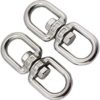 sansheng 8 Pack Stainless steelHanging Basket Spinners Plant Hanger Swivel Hook Swivel Clip for Dog Lead, Flower Pot Basket, Bird Feeder(M4) - Image 4