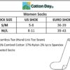 COTTON DAY Women's Soft Combed Cotton Knee High Long Socks Black White Grey Navy 3 Pack - Image 8