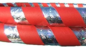 Adult 1.5 lb. Hula Hoop Red Weighted Fitness Dance Workout Exercise Beginner Large 40 inches round. Get Your Middle Little!