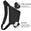 VADOO Sling Bag - Anti-theft Crossbody Shoulder Bag for Men and Women - Image 6