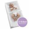 Sealy Baby Soybean Comfort 3-Sided Contoured -Diaper Changing Pad, White, 32” x 16” - Image 2