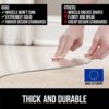 Gorilla Grip Desk Chair Mat, No Divots, Rolling Chairs Glide Easy, Heavy Duty Studded, Protects Carpeted Floor Under Desks, Transparent Mats for Office, Home and Gaming Floors, with Lip 48x36, Clear - Image 4