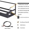Toprema Mining Rig Frame for 6/8 GPU Steel Open Air Miner Rig Case Rack for Crypto Coin Currency Bitcoin ETH Ethereum ZCash Mining Accessories Tools - Frame ONLY - Image 5