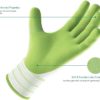 COOLJOB Gardening Gloves for Women and Ladies, 6 Pairs Breathable Rubber Coated Yard Garden Gloves, Outdoor Protective Work Gloves with Grip, Medium Size Fits Most, Lavender Purple & Apple Green - Image 4