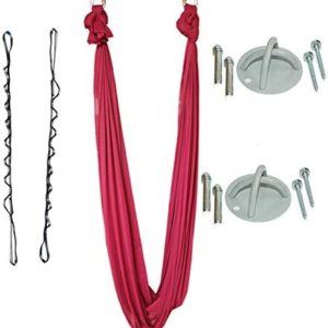 HAZYJT Flying Yoga Swing for Adults, Soft and Durable Yoga Hammock with Antigravity Inversion Kit, Ideal for Bodybuilding or Workout