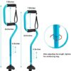 BeneCane Walking Cane Adjustable Cane with Offset Soft Cushioned Handle for Men & Women Lightweight Comfortable Extra Stability Base 2 Handle Mobility Aid for Men Women and Seniors - Image 5