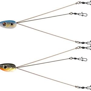 Alabama Rig Umbrella for Bass Fishing 3 Arms Swim Baits Lures Bait Kit for Freshwater Trout Salmon 2 Pcs