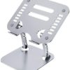 BoxWave Stand and Mount Compatible with Lenovo Yoga 7i (16 in - 82UF) (Stand and Mount by BoxWave) - Executive VersaView Laptop Stand, Ergonomic Adjustable Metallic Laptop Stand - Metallic Silver - Image 2