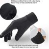 LERWAY Winter Warm Gloves, Thermal Black Warm Gloves for Men Women Waterproof Touchscreen Non-Slip Freezer Gloves for Driving, Cycling,Hiking,Skating - Image 5