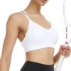 VEQKING Women's Cross Back Sports Bra Padded Strappy Medium Support Yoga Bra for Workout Fitness 3 Pack - Image 6