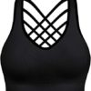 Padded Strappy Sports Bras for Women - Activewear Tops for Yoga Running Fitness Pack of 3 - Image 6