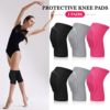 3 Pairs Dance Knee Pad Volleyball Knee Pads for Women Girls Dancers Yoga Pole Floor Dance Non-slip Elastic Padded Knee Brace Support with Sponge Knee Protector Guards - Image 2