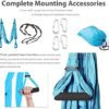 Aerial Yoga Swing Set,Yoga Hammock Sling Kit with Extension Straps &Carabiner, Yoga Inversion Swing Accessories for Beginners Professionals Daily Workout(200kg) - Image 3