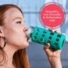 Silicone Glass Water Bottle Sleeves - 6-Pack of Protective Holders 16-18 oz Capacity - Anti-Slip Protection for Beverage Containers - Insulating Carriers for Smoothies and Juices (Pearl Grey) - Image 2