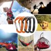 B-Mardi Carabiner Clip Heavy Duty,4 Pack,12Kn (2697 lbs) Lightweight caribeener Clips,Wiregate Caribeaners for Hammock,Keychain,Camping,Dog Leash and Harness,Hiking & Utility - Image 4