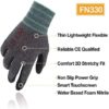 DEX FIT Nitrile Work Gloves FN330; Firm Non-Slip Grip; Thin & Lightweight; Durable & Foam Coated; Touchscreen Compatible; 3D-Comfort Fit; Machine Washable, Black Grey L (9) 12 Pairs - Image 2