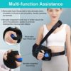 TANDCF bestlife Shoulder Abduction Sling with Removable Pillow & Exercise Ball, Shoulder & Arm Sling Immobilizer for Injury Support, Rotator Cuff, Surgery, Dislocated, Sublexion, Broken Arm - Image 4
