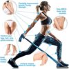 Starktape Resistance Bands Set. 5 Pack Non-Latex Physical Therapy, Professional Elastic Band. Perfect for Home Exercise, Workout, Strength Training, Yoga, Pilates, Rehab or Gym Leg Upper, Lower Body - Image 4