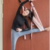 FABAX 200kg Load Aerial Decompression Yoga Hammock Stretch Belt Lower Waist Trainer Door Double Chuck Handstand Inverted Rope (Color : Pink) - Image 6