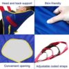 BUYHAO Full Body Patient Lift Sling, Head and Back Support, Toileting Transfer Slings, Split Legs with Commode Opening, 5 Handles, 6 Straps, Lifting Sling Medium Compatible with Various of Lifts - Image 4