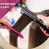 Comb for Hair, 3 in 1 V-Spring Grip Straightening Comb with Firm Grip&Rattail Pintail Comb&Pocket Fine Comb,Carbon Fiber Anti Static and Heat Resistant Teasing Comb,Styling Comb for Unkempt Hair (Pink) - Image 4